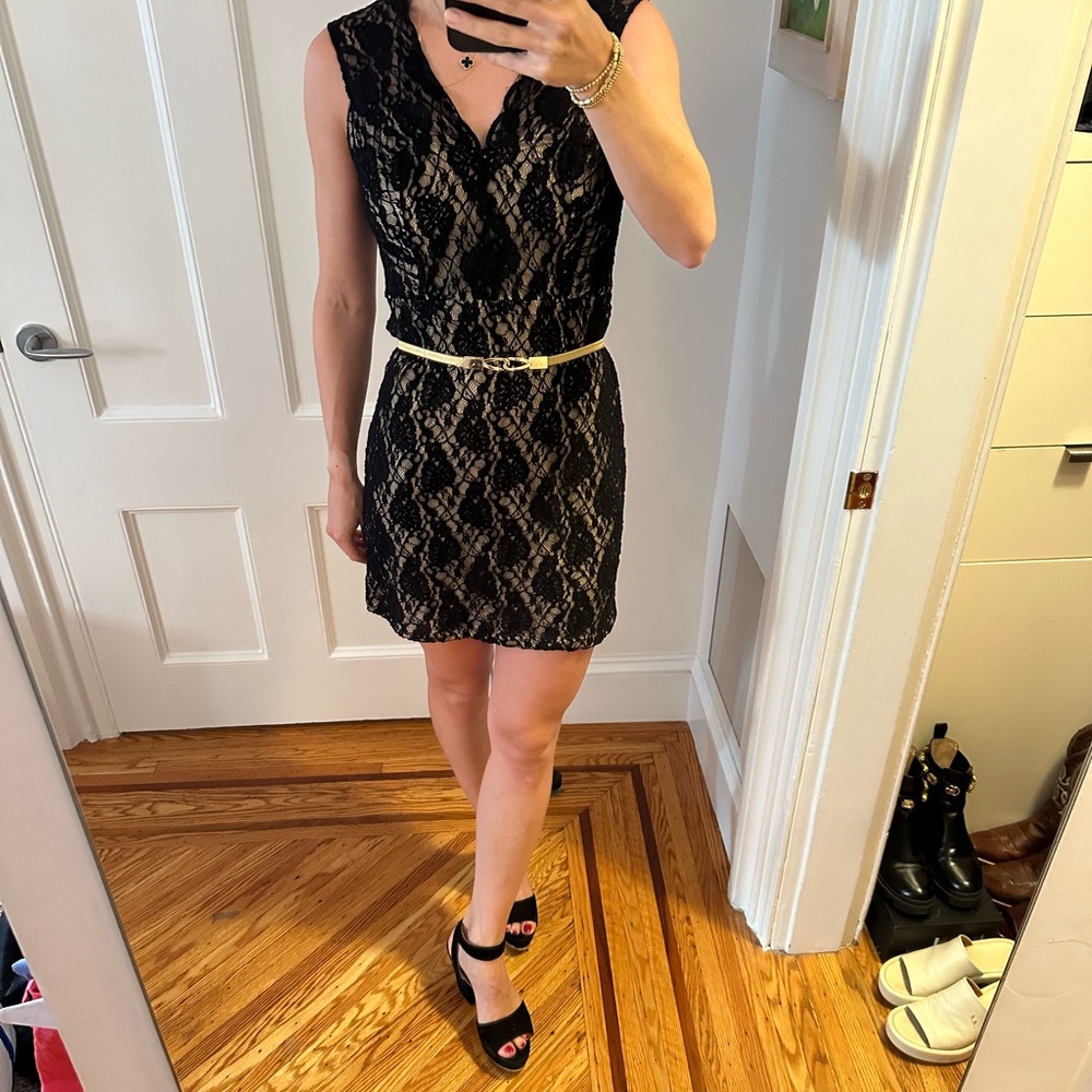 Cosabella black lace dress